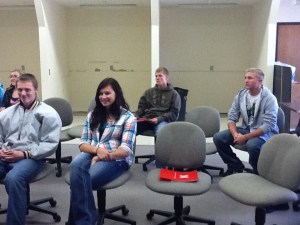 sophomore students attending career days animal science sessions